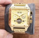 Replica Cartier Santos de Tourbillon watches All Gold 45mm